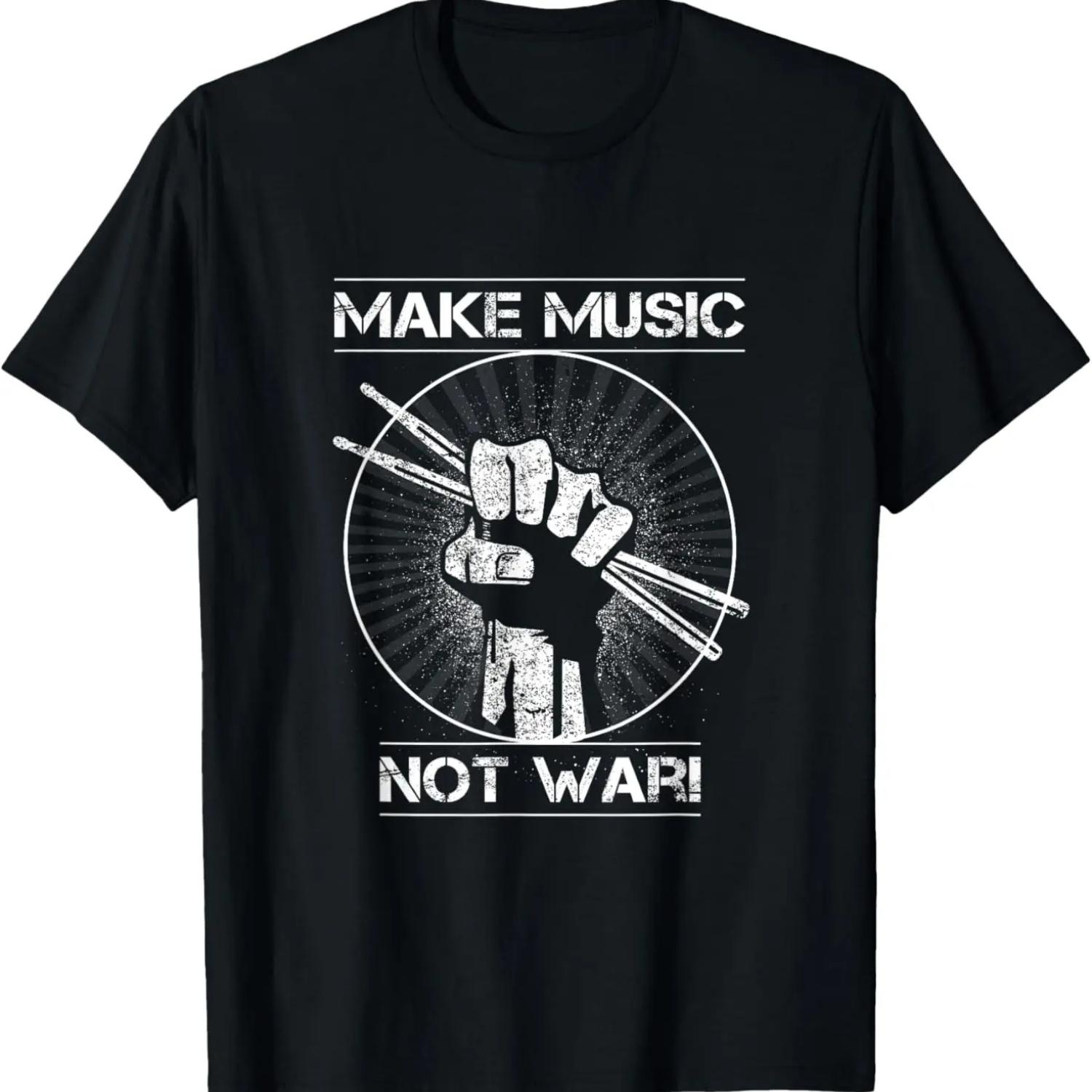 Funny Drummer Saying The World Is My Drum Kit T-Shirt S