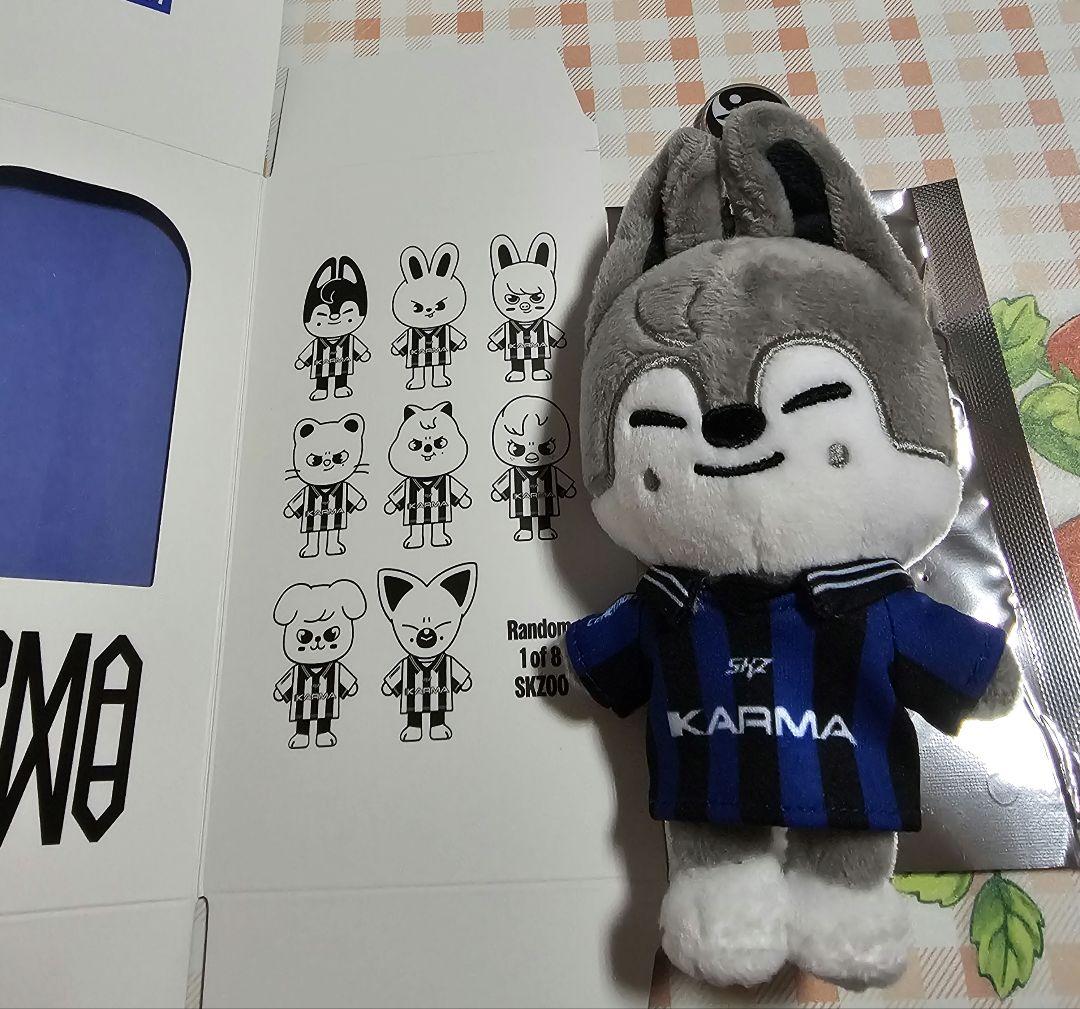 

[Б/У] Stray Kids KARMA SKZOO Плюшевые игрушки Вольфчан и Бан Чан