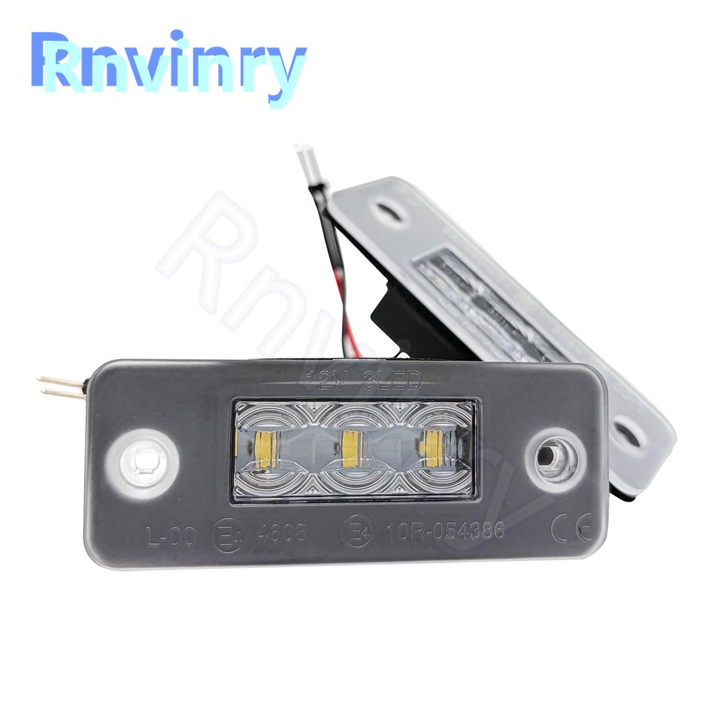 12V 6000K Xenon White Auto LED License Number Plate Light Lamp With Canbus For A8 3D 2002-2010