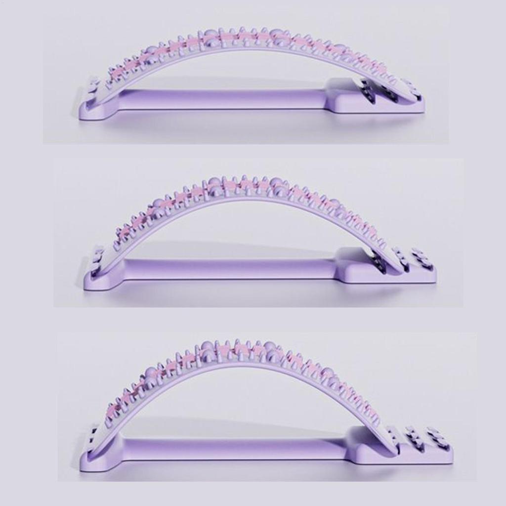 Adjustable Back Stretcher for Pain Relief - Lumbar Spine Alignment Board for Home, Scoliosis & Post-Workout