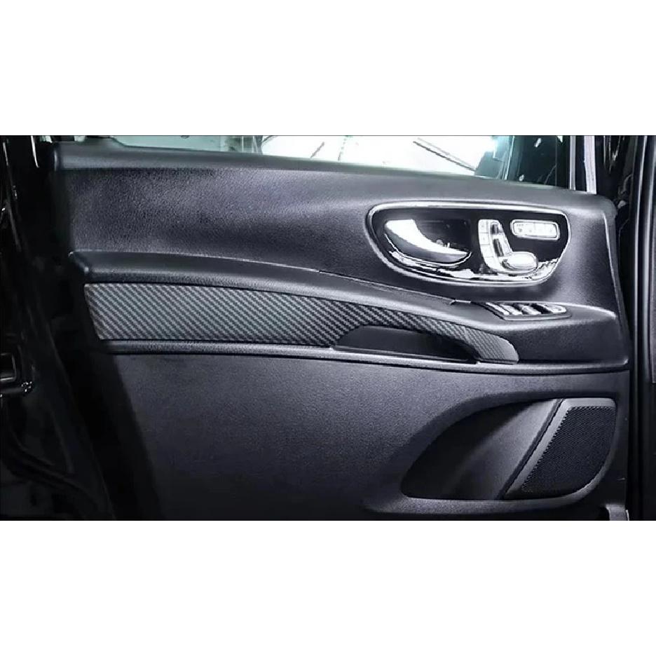 For Mercedes-Benz Vito 2017-2025 Carbon fiber style ide Door Garnish Body Trim Accent Molding Cover Bezel Styling Protector