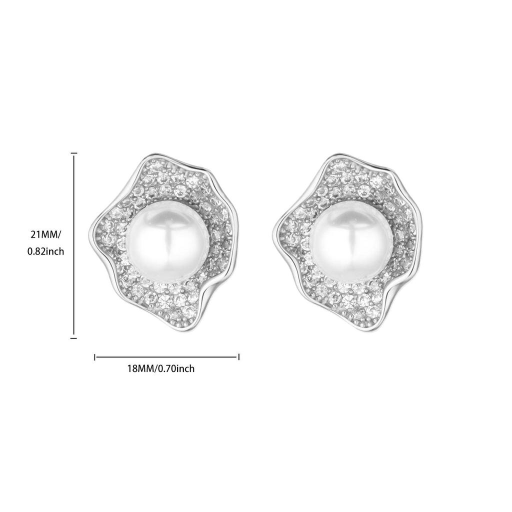18K Gold‑Plated Stainless‑Steel Lace‑Pattern Oval Women Stud Earrings, Retro Niche Versatile Ear Jewelry