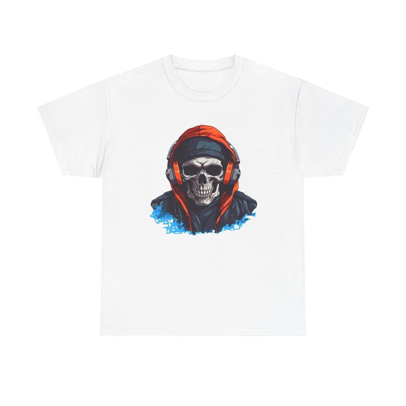 Gritty Skull Graphic Tee, Unisex Heavy Cotton Shirt, Casual Wear, Street [...] S