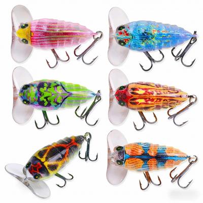 Air Force Imitation Cicada Lure Bait4CM3.9GColorful Insect Hard Bait Wild Fishing Artifact Bass and Topmouth Culter Essential