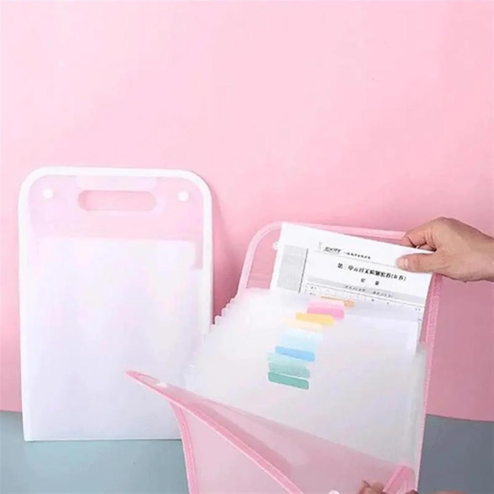 Clear Blue 13-Pocket Vertical Expandable Accordion File Organizer, Large Capacity Multi-Page Document Folder