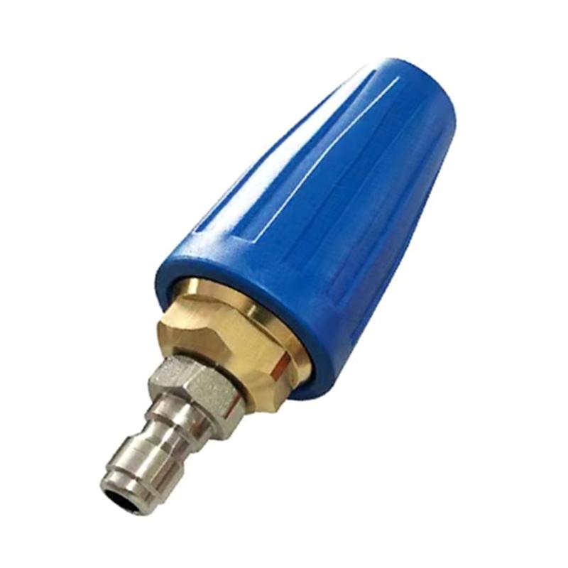 

3600PSI Turbo Rotating Spray Nozzle 360Degree Rotating Turbo for Pressure Washer with 1/4 Quick Connector Plug Nozzle синій