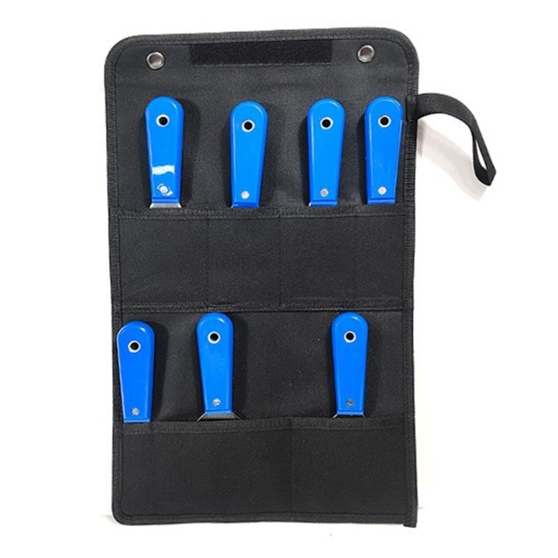 Multiple Size 7pcs Putty Scraper Tool Kit Featuring Rust Resistant Blades For DIYer Repair Seamless Wall Surfaces Repair