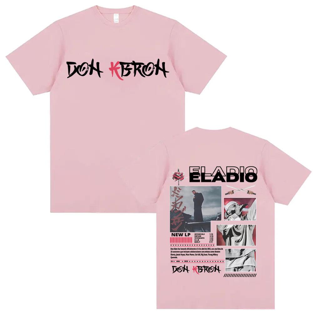 Rapper Eladio Carrion New Album 2025 Tour Tshirts for Unisex Fashion Gothic 100 Cotton Tshirt Short Sleeve Casual Cotton T Shirt