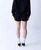 Crush Style Slim Striped Sweat Shorts Black