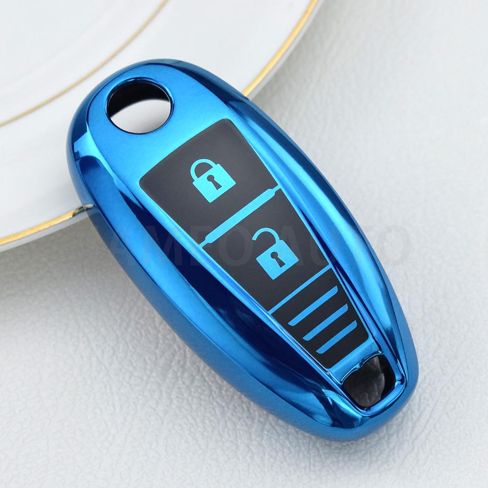 For Suzuki Vitara Swift Ignis Kizashi Sx4 Baleno Ertiga Samurai S-Cross Shell Fob Tpu Car Key Case Cover Accessories