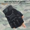 1 Pair Kids Half Finger Gloves Anti-Slip Sport Mittens Large Area Anti-Slip Design Elastic Soft Gloves