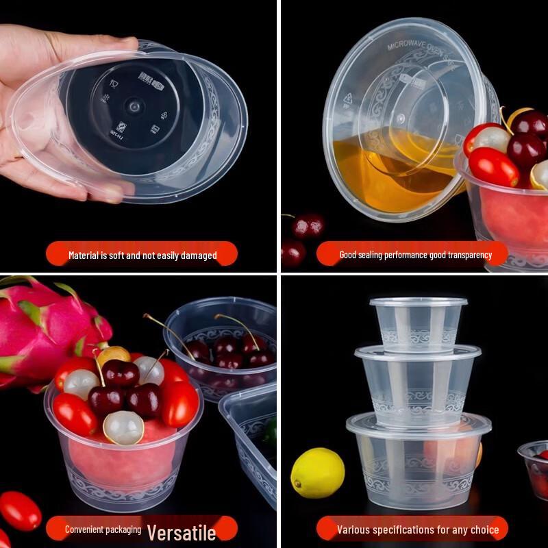 Disposable Round Takeaway Food Containers