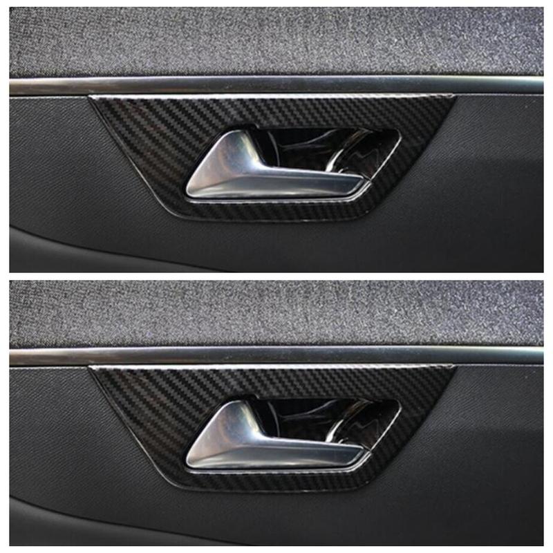 Car Inner Door Handle Bowl Frame Cover Trim Fit For Peugeot 3008 5008 GT 2017 - 2025 ABS / Stainless Steel Accessories Interior