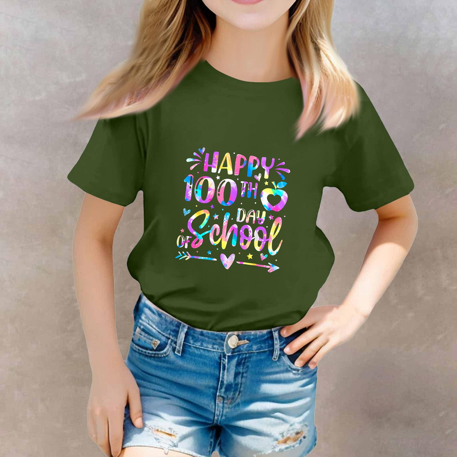 

улица. Футболки для мальчиков и девочек на День Святого Патрика Детский топ с принтом для мальчиков и девочек с коротким рукавом 140