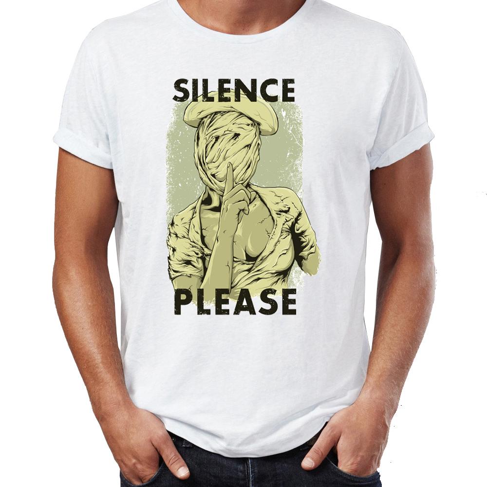 Men s T Shirt Silent Please Silent Hill Nurse Awesome Artwork Printed Tee