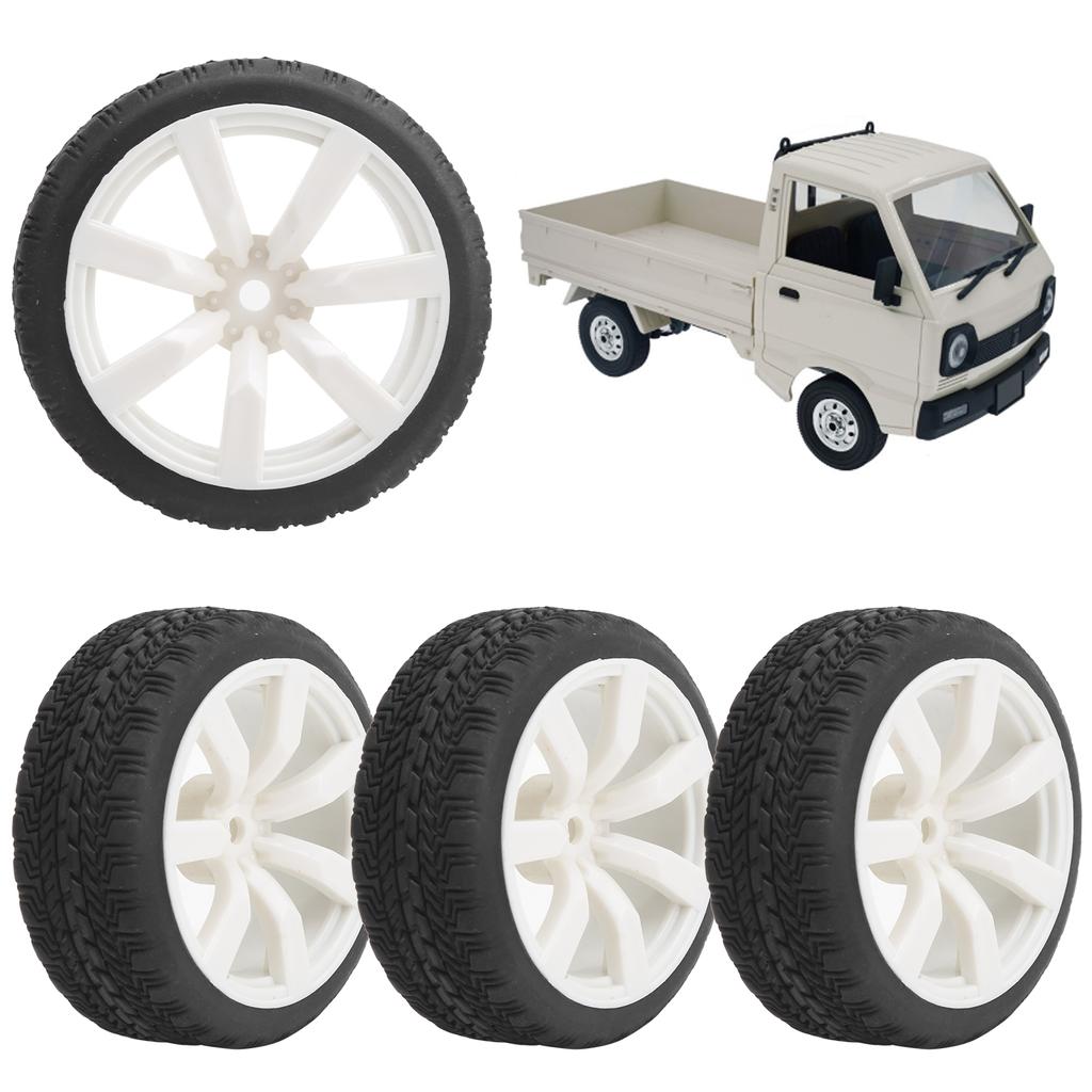 65mm Diameter RC AntiSkid Tires Rubber Replacement Tire Fit for WPL D12 1/10 Car