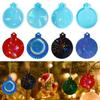 Silicone Moulds Resin Crafts Christmas Ball Mold Holographic Pendant Keychain Molds Epoxy Mold