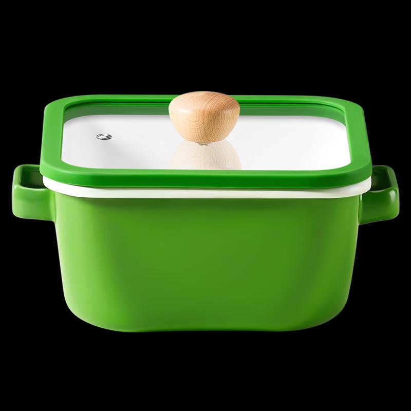 

COOKER KING Square Enamel Baby Food Soup Pot