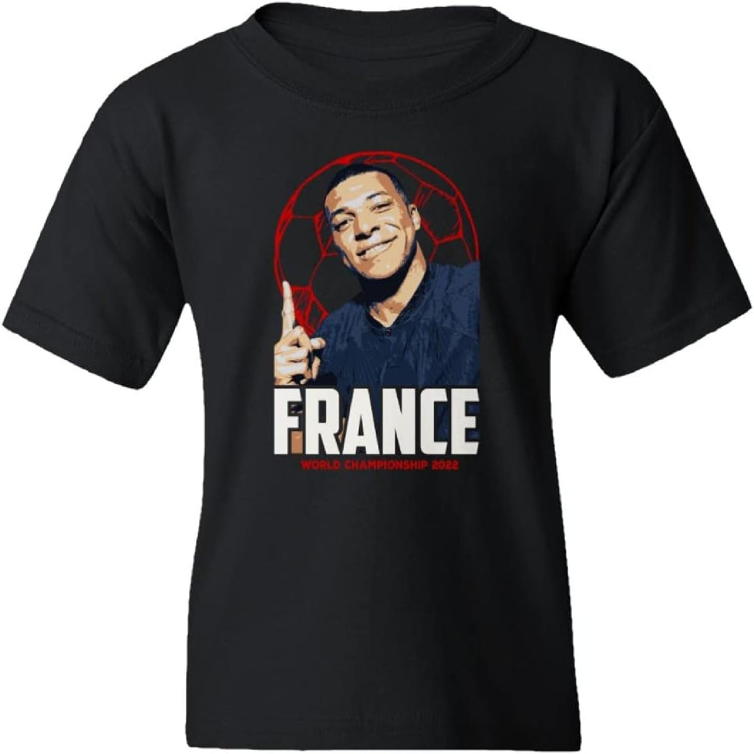 Mbappe Goat France Football World Soccer 2022 Fans Youth Unisex T-Shirt S разноцветный