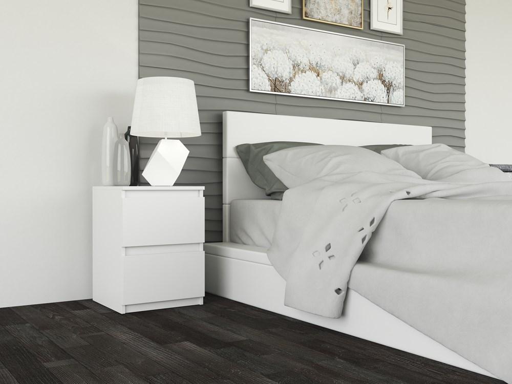Malwa M2 Bedside Cabinet - White