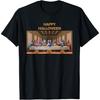 Vintage Halloween Letztes Abendmahl Jesus Christus Glaube Gott T-Shirt