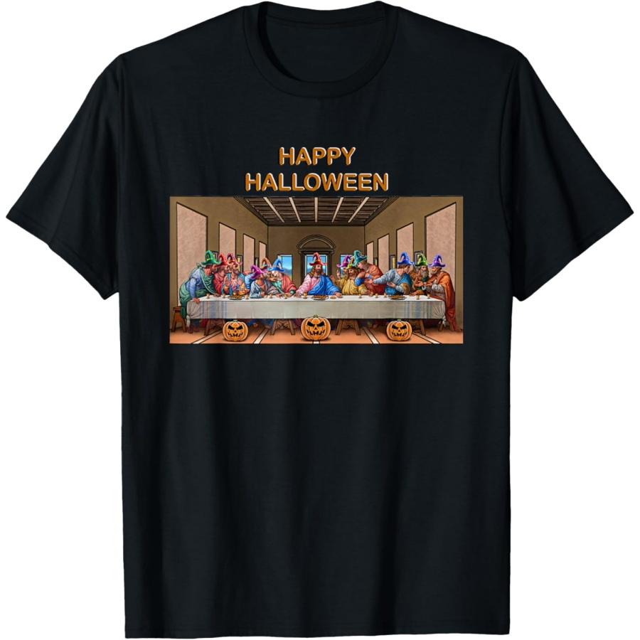 

Vintage Halloween Last Supper Jesus Christ Faith God T-Shirt XXXXXL чорний