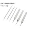 6pcs Blackhead Remover Tool Stainless Steel Pimple Comedones Extractor for Blemish Whitehead Popping