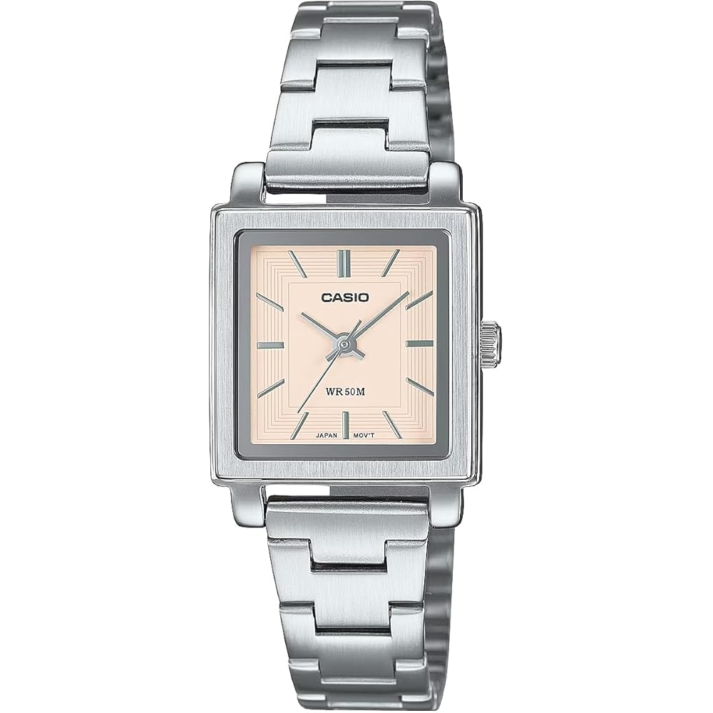 Casio Standard Quartz Women s Watch LTP-E176D-4AV Pastel Pink Metal Band Imported Model