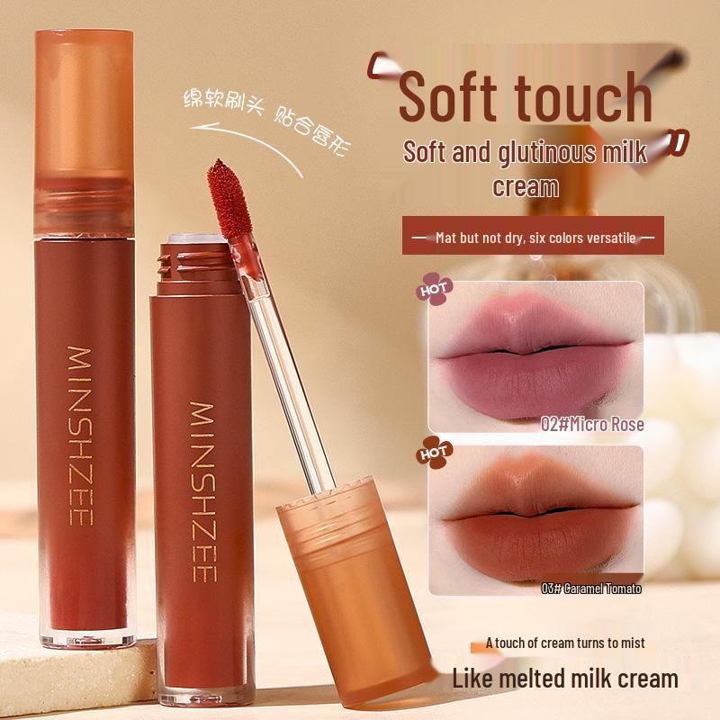 Mingxi Zhi Mousse Matte Velvet Lipstick: Long-Lasting Gloss for Autumn/Winter.