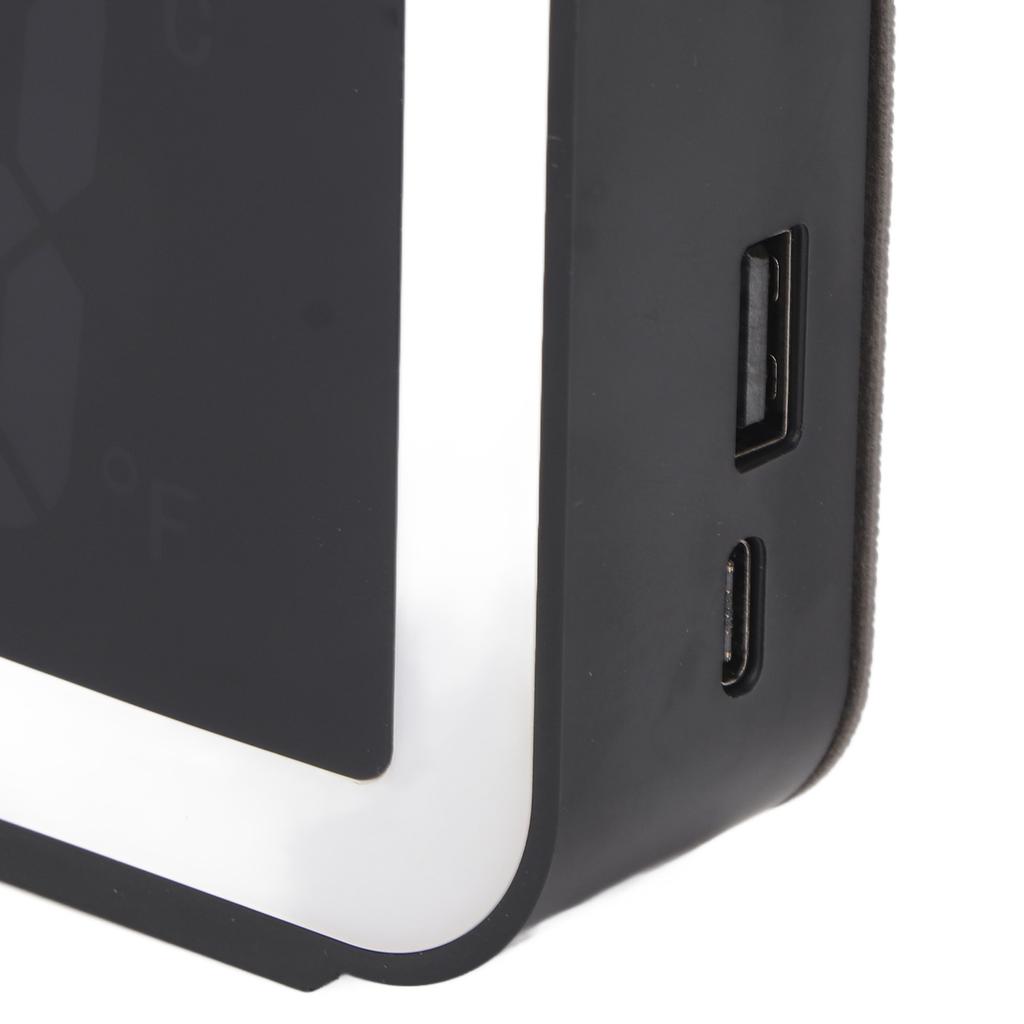 Wireless Charging Alarm Clock USB Reverse Charging LED Large Screen Rectangle Digital Alarm Clock for Bedroom