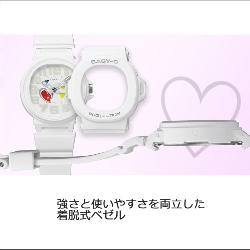 Casio Baby-G PLAYFUL HEARTS SERIES BGA-10-7AJF Women's White Watch