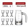 ZISIZ Liquor Dispenser & 6 Shot Glasses Set