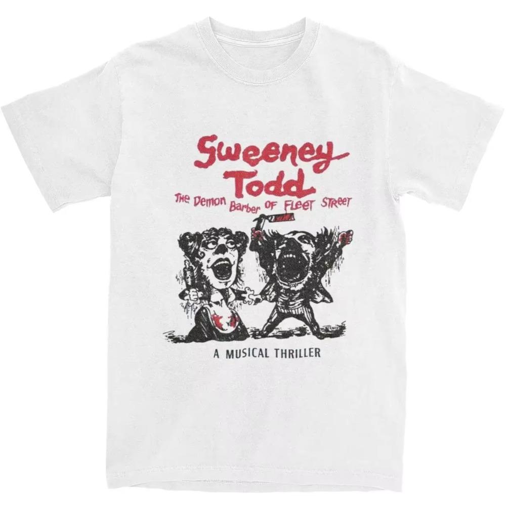 

Men Women s Sweeney Todd The Demon Barber Of Fleet Street Shirt Merch Vintage T-shirt Clothing Streetwear Tees Adult M