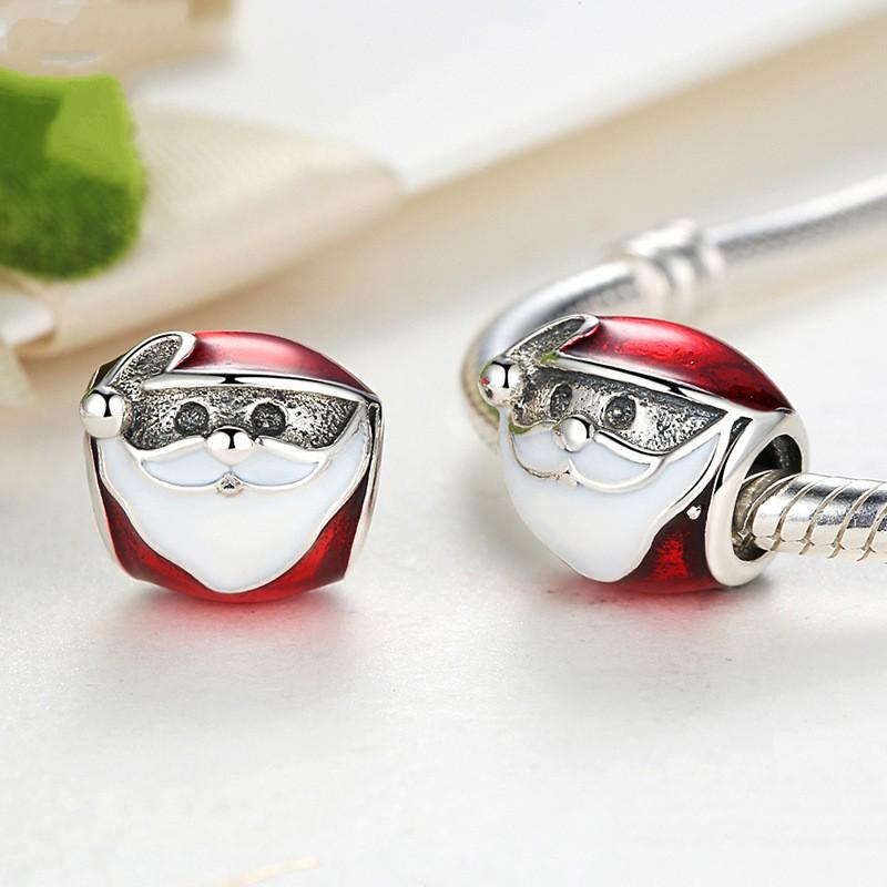 Nový 925 Sterling Silver Red Cherry Snow Charm Fine Bead Fit Original Fasion náramek Diy Dámské šperky