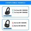Adhiper 3Sets Silicone Sweat Case Cover for Sony WH-1000XM4 WH-1000XM3 Headphones, Silicone XM4 Earpad Cover/Ear Covers/Headband Cover Protector,