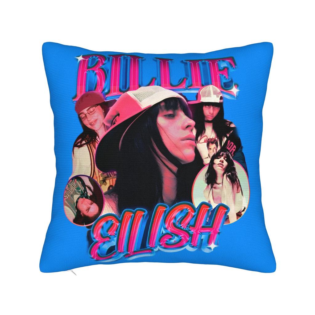 Famous Singer BBillie EEilish  Pillowcase Polyester Cushion Cover Gift Throw Pillow Case Cover Home Drop Shipping 40X40cm