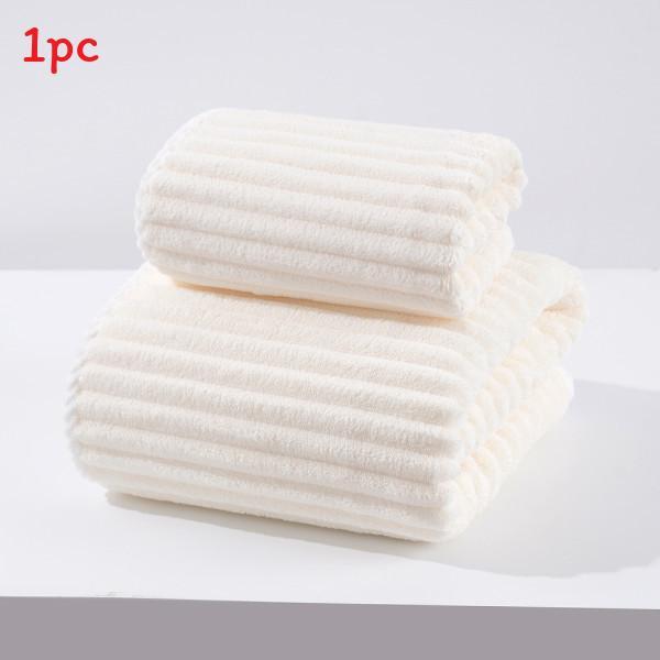 Coral Fleece Bath Towel With Absorbent Softness For Adults And Beach Use