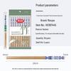 Meiliya 50 Pairs Individually Wrapped Printed Carbonized Bamboo Chopsticks