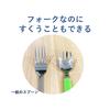 Easy-to-scoop Fork, Habinase, Eating Utensils, Self-help Tools, Auxiliary Tools, for Nursing Care, for the Elderly, Adults, 164 Mm, Dishwasher Safe, M