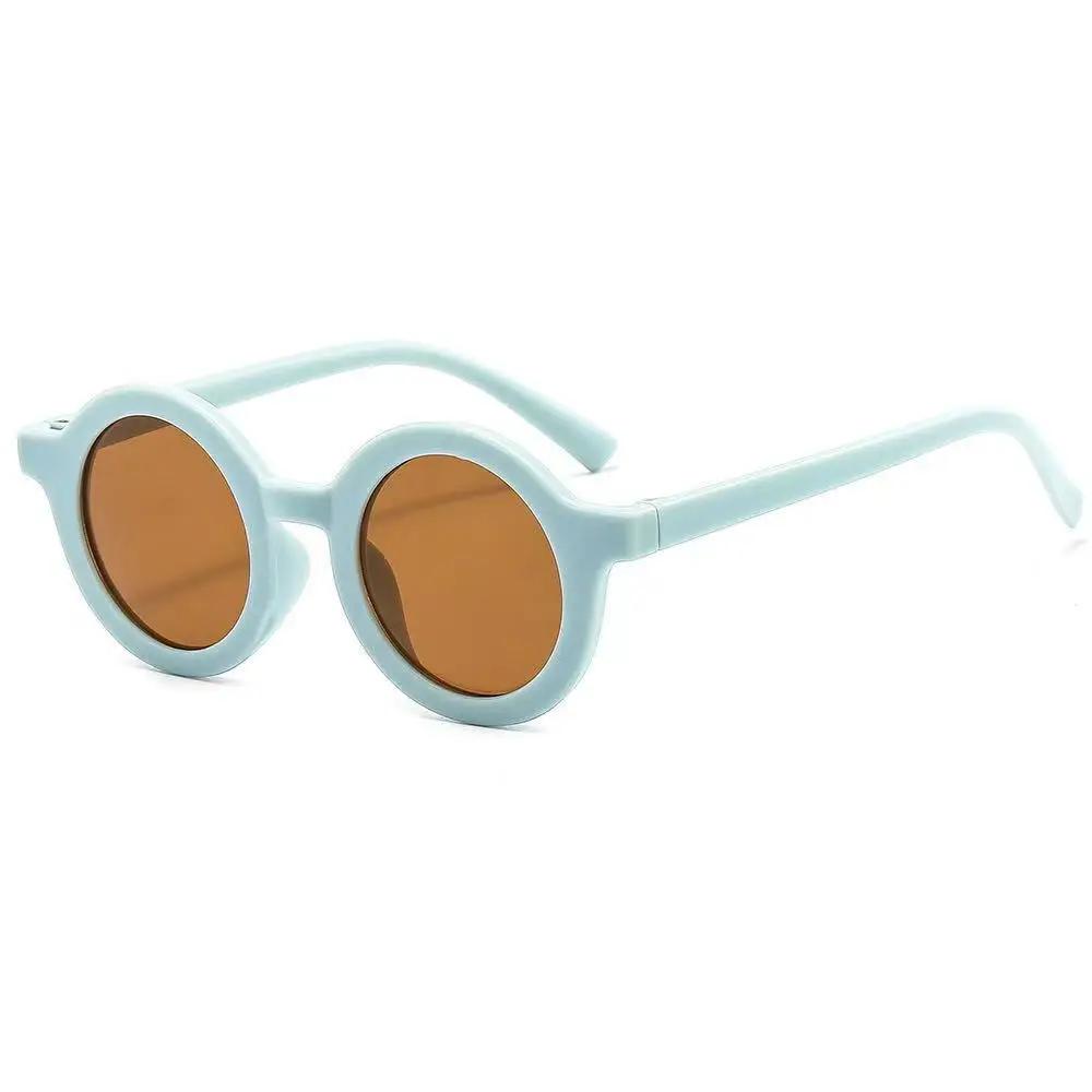 Children Cute Cartoon Small Frame Sunglasses Kids Round Glasses Baby Fashion Colors Sun Protection Eyewear Boys Girls