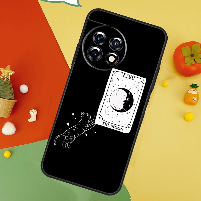 Häxkatt Måne Fodral För OnePlus 9 10 Pro 11 12 13 15 13T 13R 12R 10T 8T Nord 5 CE 2 3 4 Lite N20 N30 Skydd
