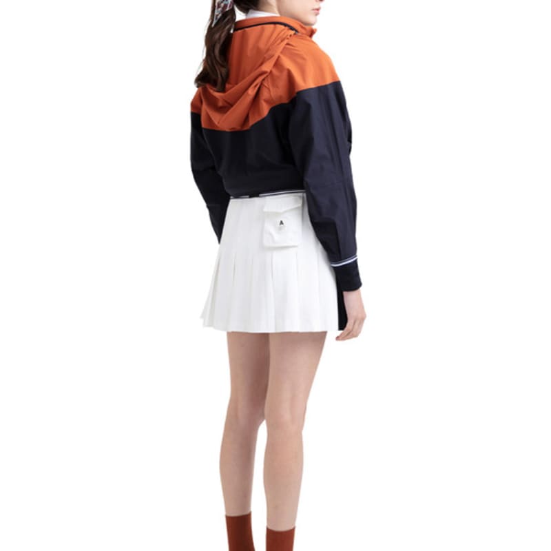 Aven Flower Collage Tie Scarf Orange