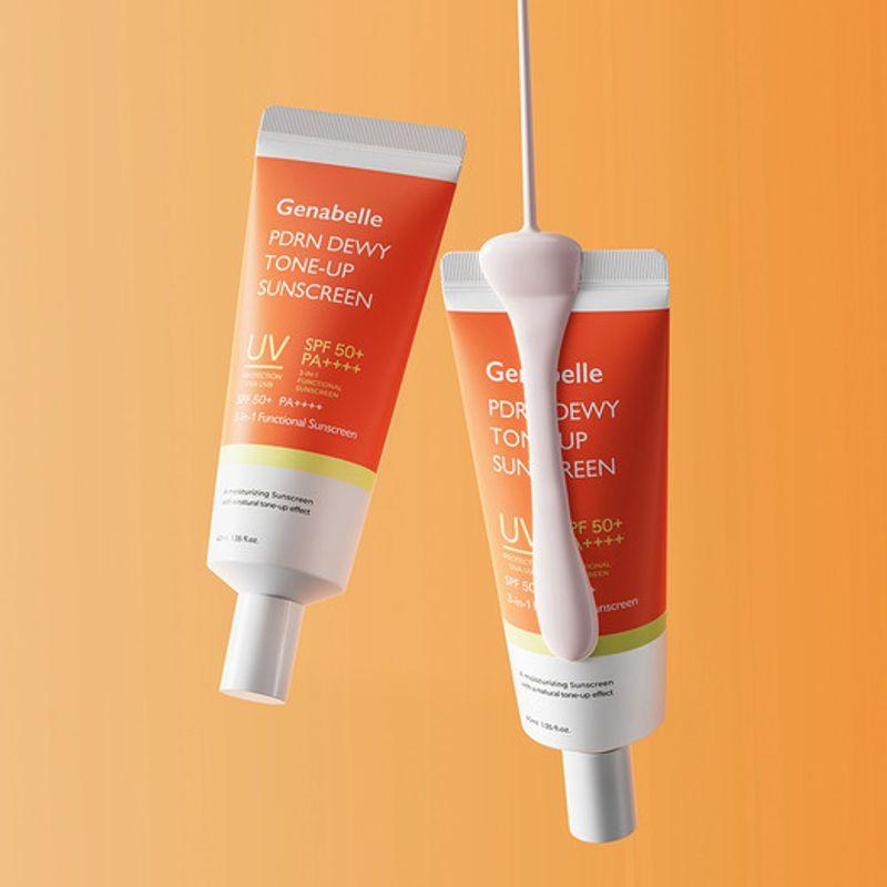 GENABELLE [Set of 2] PDRN Dewy Tone-Up Sunscreen 40ml PDRN Dewy Tone Up Sun Cream
