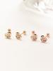 Minimalpiercing 14K Daily Cubic Heart Piercing Earrings