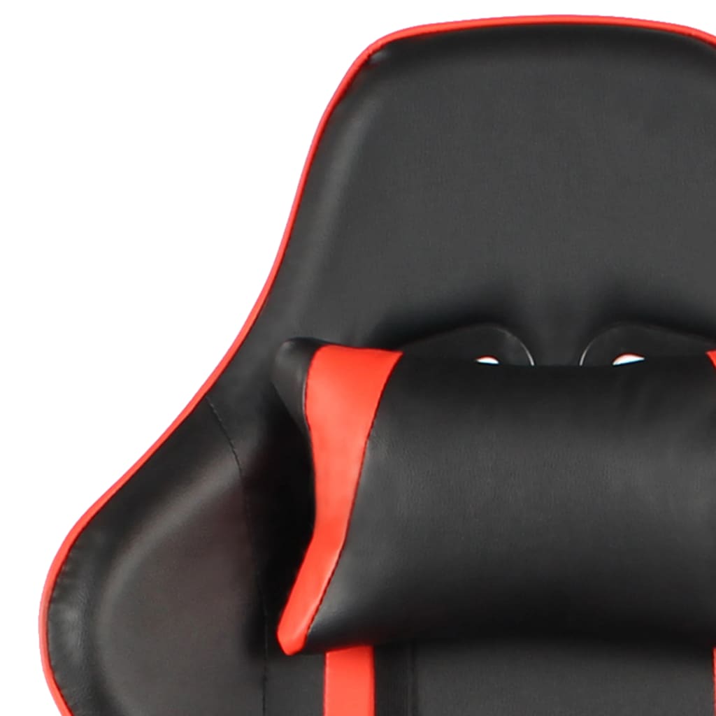 Gaming Chair Swivel Red PVC