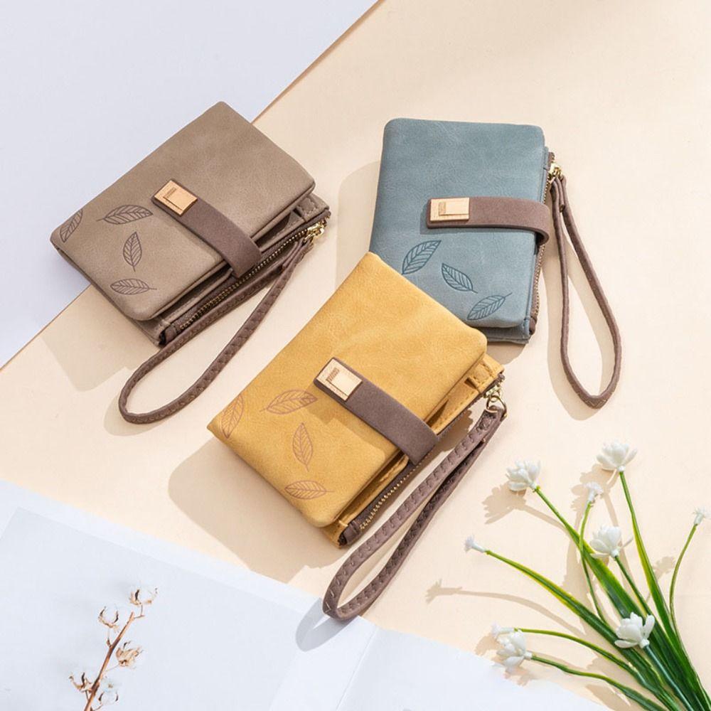 

Pu Leather Money Bag Matte Women Purse Fashion Short Wallet Ladies