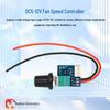 DC5-12V Manual PWM Fan Speed Controller with Switch Case for Noise Reduction and Power Off Capability
