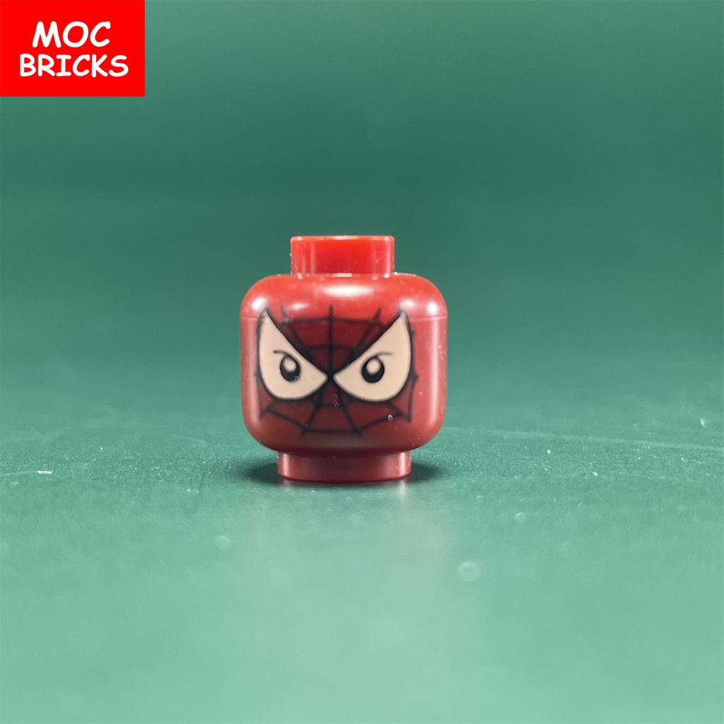 10 Stück MOC Steine Jungen und Mädchen Gesichtsausdruck Figur Kopf Pädagogische Bausteine Spielzeug für Kinder Geschenk