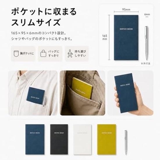 Kokuyo Survey Notebook Field Note Set Zebra Ballpoint Pen 3mm Grid 40 Sheets Outdoor Work Memo Daily Outing Recording Pocket Card Included Blue
