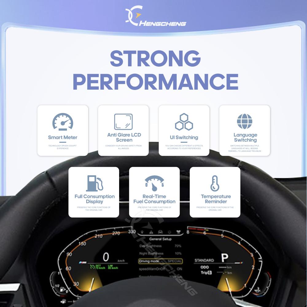 For BMW 1 Series Series X1/X2 F20/F52/F22/F45/F48/F49/F39 2013-2025 Digital Cluster LCD Dashboard Cockpit Virtual Instrument